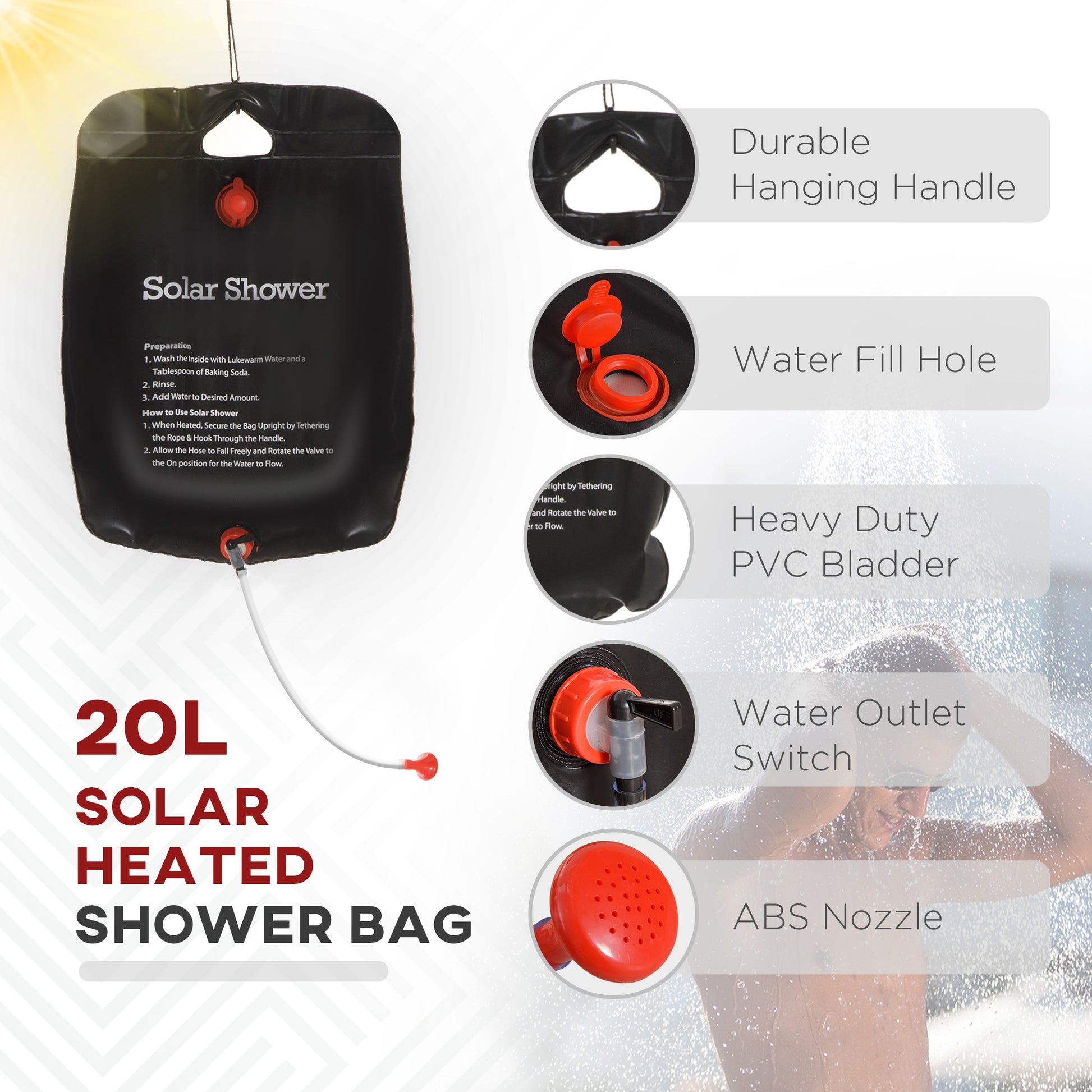 hanging shower tent Outsunny Shower Tent, Pop Up Privacy Shelter For Camping, Dressing Cha