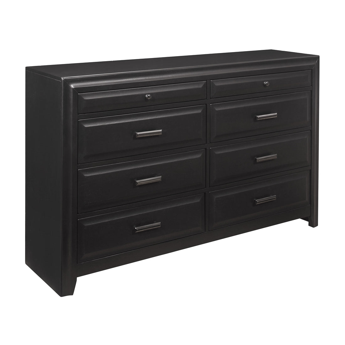 Modern Style 8 Drawers Dresser 1Pc Espresso Finish Wooden Bedroom Furniture Home Espresso Bedroom Modern Wood