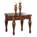 Cherry End Table With Turned Fluted Leg Cherry Primary Living Space Rectangular Wood