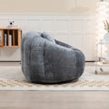 Coolmore Bean Bag Sofa Lazy Sofa Durable Comfort Lounger High Back Bean Bag Chair Couch For Adults And Kids, Indoor & Outdoor, Accent Floor Soft Lounge Chair Gray Chenille Gray Foam Chenille 2 Seat