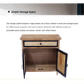 Retro, Vintage Storage Cabinet With Drawers And Doors, Floor Sideboard And Buffet Server Cabinet, Entryway Console Cabinet For Living Room, Dining Room, Bathroom, Natural Wood, Lignt Yellow Natural Wood Bedroom Fir Mdf