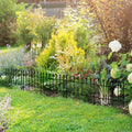 Outsunny Metal Decorative Garden Fence, 9.2' X 17.25