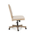 Swivel&Lift Office Chair Beige Natural Fabric