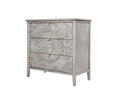 3 Drawer Cabinet, American Furniture, Suitable For Bedroom, Living Room, Study Light Grey Mdf