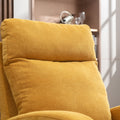 Jiada Upholstered Swivel Glider.Rocking Chair For Nursery In Yellow.Modern Style One Left Bag Yellow Primary Living Space Foam Metal