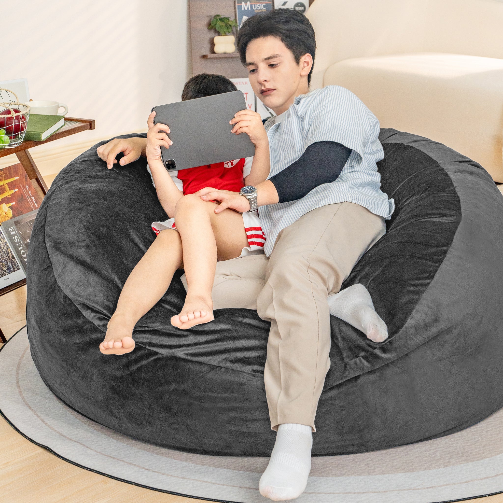 Walmart Giant Bean Bag Chair For Adults Sofa Sack Memory Foam Bean