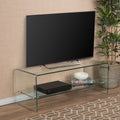 Tv Stand Clear 39 Inches Or Less Glass