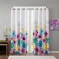 Printed Total Blackout Curtain Panel Only 1 Window Panel Multicolor Polyester