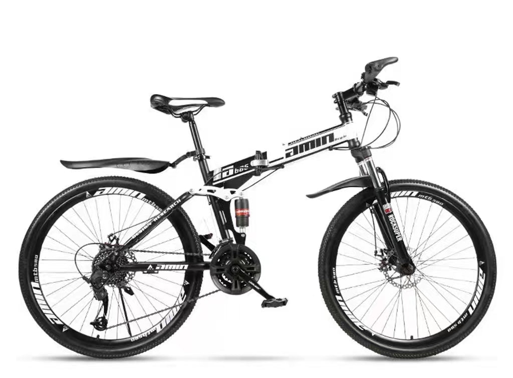 White Bike 26" Bike, White Color, 21 Speeds, High Carbon Steel, Detachable, Adjustable Seat, Chain Drive, 150Kg Capacity, Dual Disc Brakes, Rigid Frame, Oil Spring Fork, Standard Type, Ordinary Pedals Cycling White Garden & Outdoor Steel