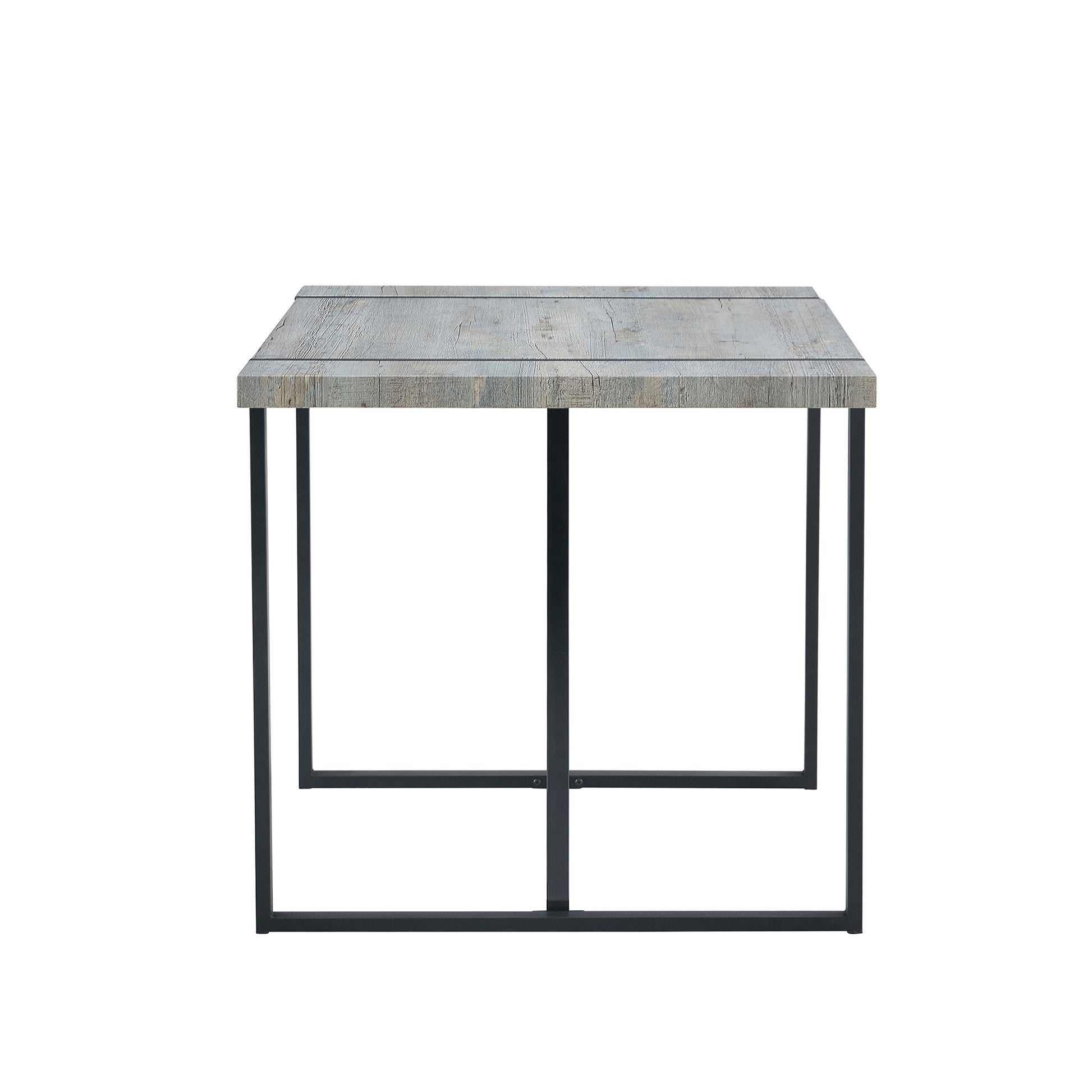 Table And Chair Set. Modern Minimalist Grey Marble Textured Mdf Dining Table With Metal Frame. Comes With 6 Chairs With Pu Cushions And Black Metal Legs. White Seats 6 Mdf Metal