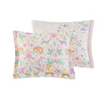 Floral Reversible Cotton Duvet Cover Set With Throw Pillow Twin Multicolor Cotton