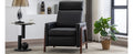 Wood Framed Pu Leather Recliner Chair Adjustable Home Theater Seating With Thick Seat Cushion And Backrest Modern Living Room Recliners, Black Old Sku:Pp289527Aab Black Pu Pu