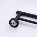 23.6'' Towel Bar Wall Mounted Matte Black Stainless Steel