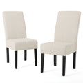 Pertica Kd Dining Chair Set Of 2 Beige Fabric