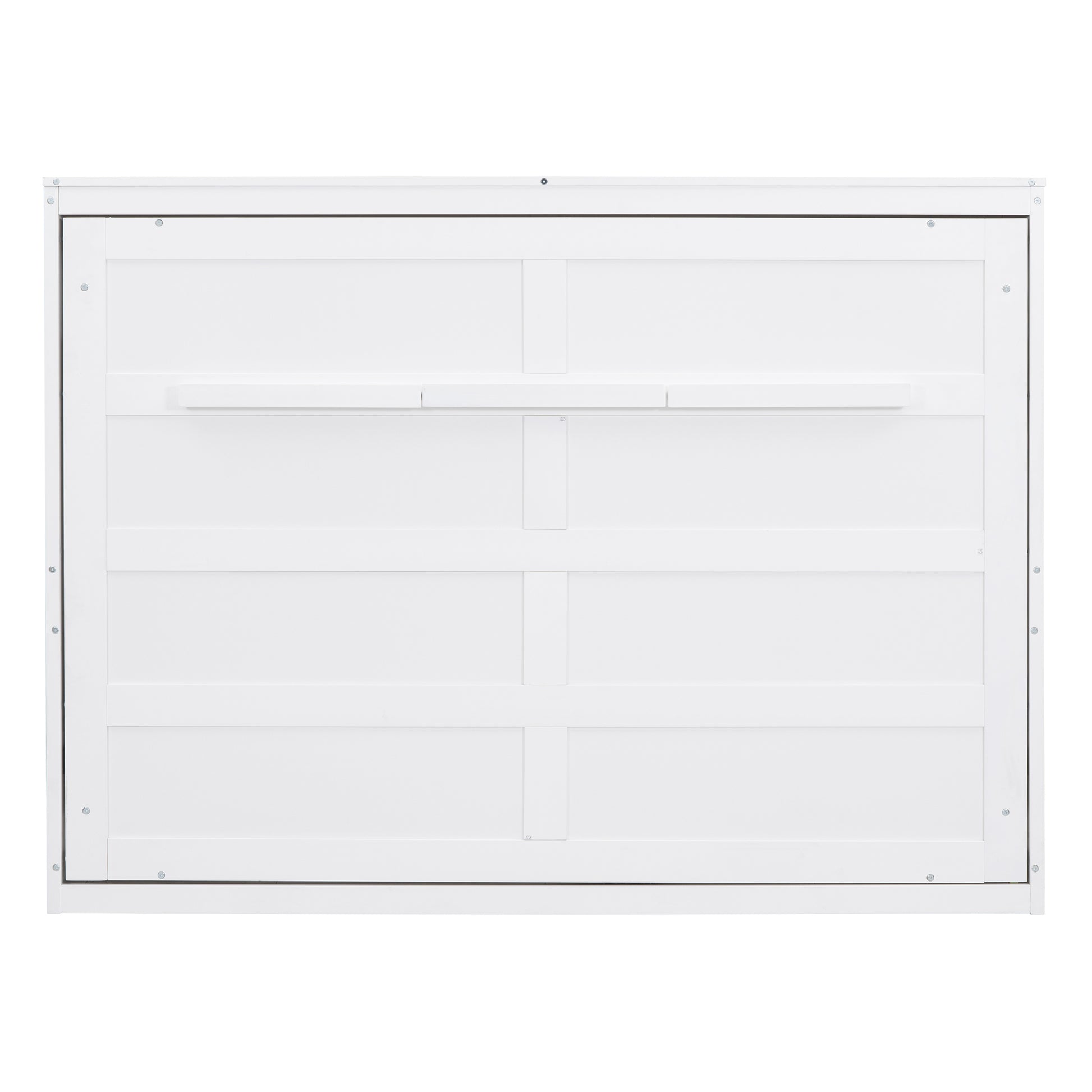 Queen Size Murphy Bed Wall Bed,White Queen White Plywood