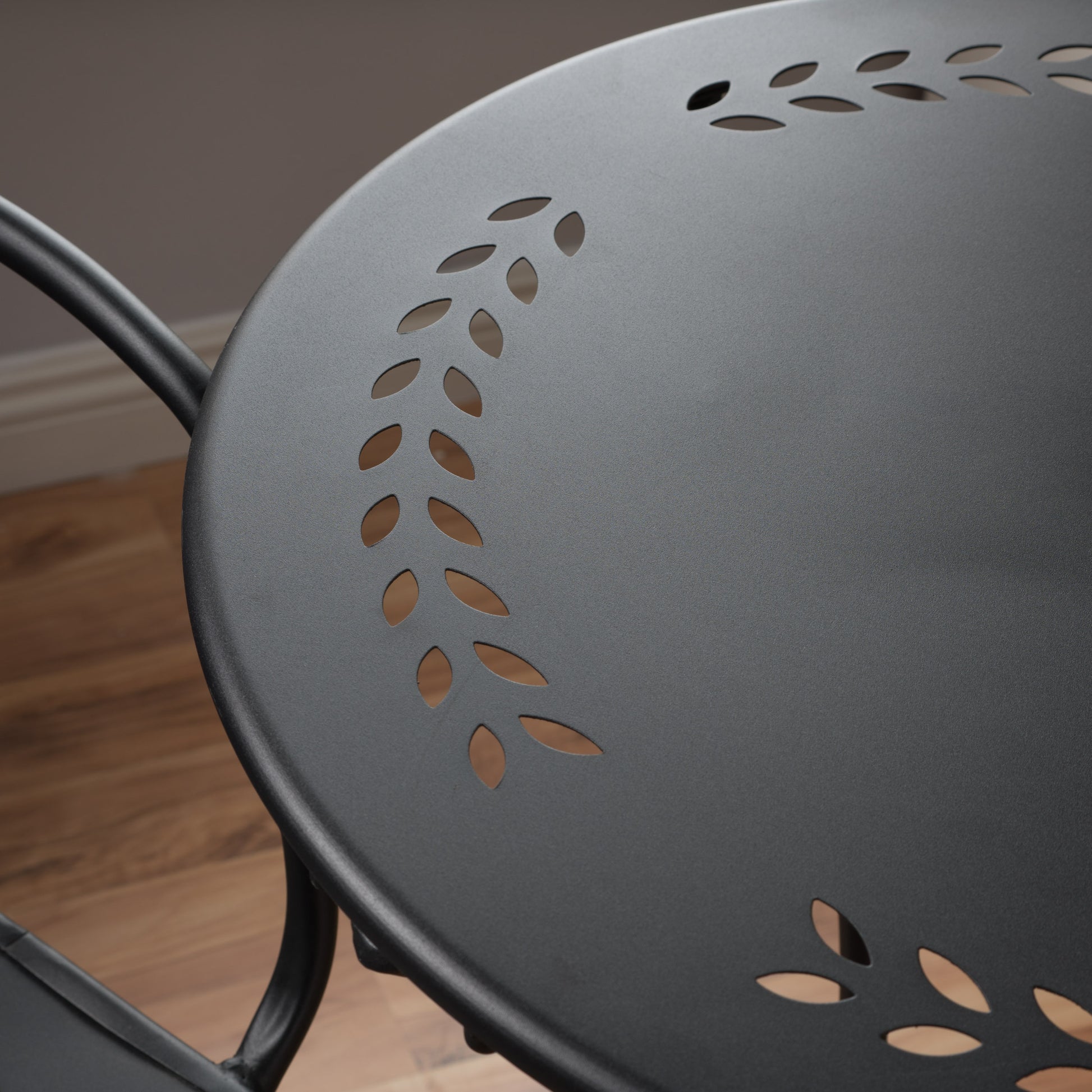 Lourdes 3 Pc Kd Metal Set Black Iron