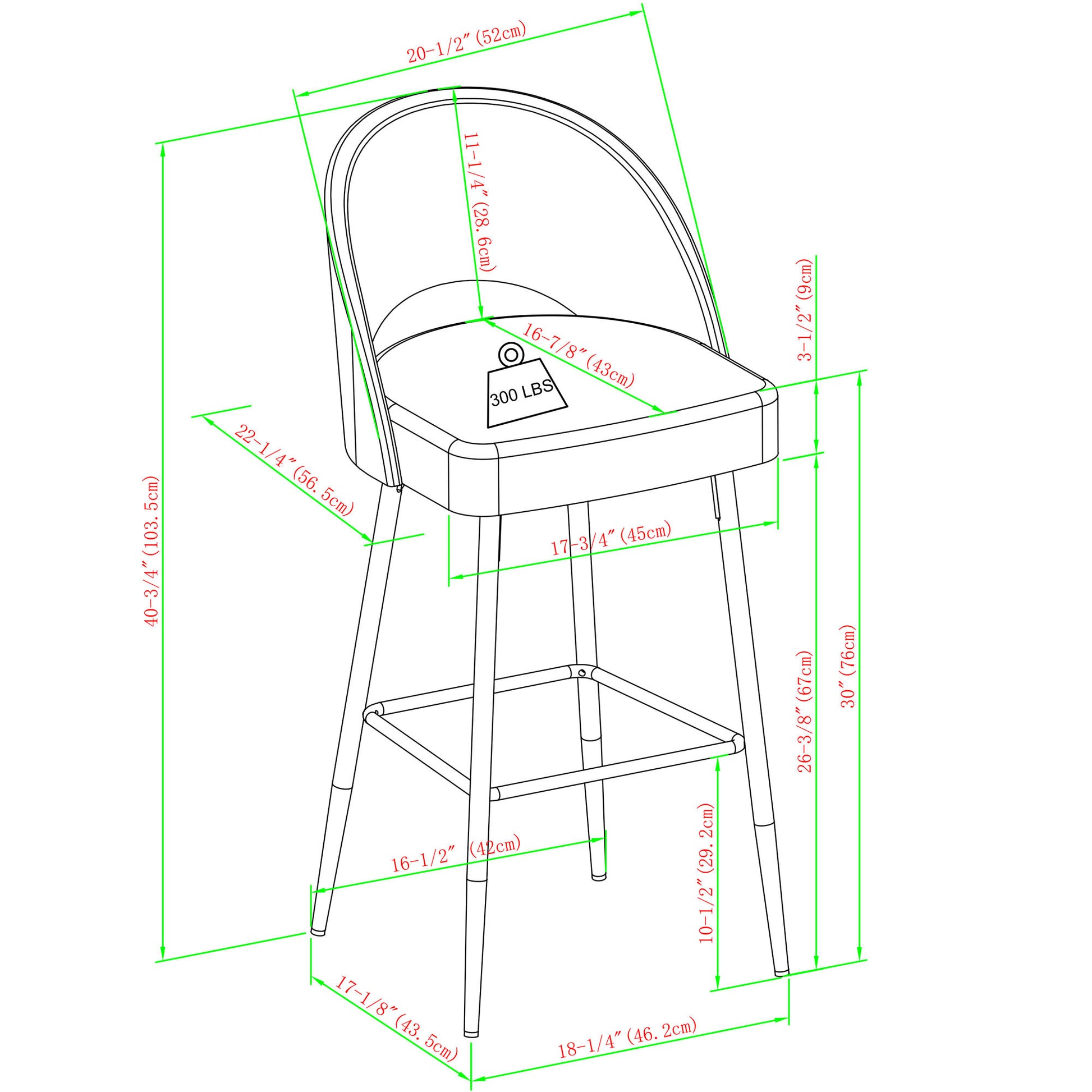 Modern 2 Piece Minimalist Upholstered Bar Stool Set Mushroom Mushroom Mdf Polyester