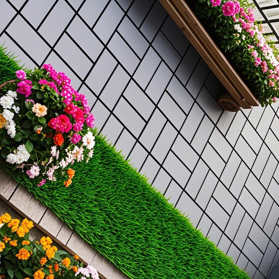 Plastic Interlocking Deck Tiles,44 Pack Patio Deck Tiles,12"X12" Square Waterproof Outdoor All Weather Use, Outdoor And Indoor Patio Decking Tiles For Poolside Balcony Backyard, Dark Grey Grey