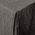 3 Piece Split Corner Pleated Quilted Bedspread Dark Grey King Dark Grey Polyester