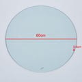 Tempered Clear Glass Top,60Cm Clear Glass