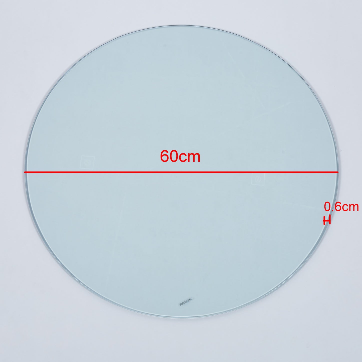 Tempered Clear Glass Top,60Cm Clear Glass