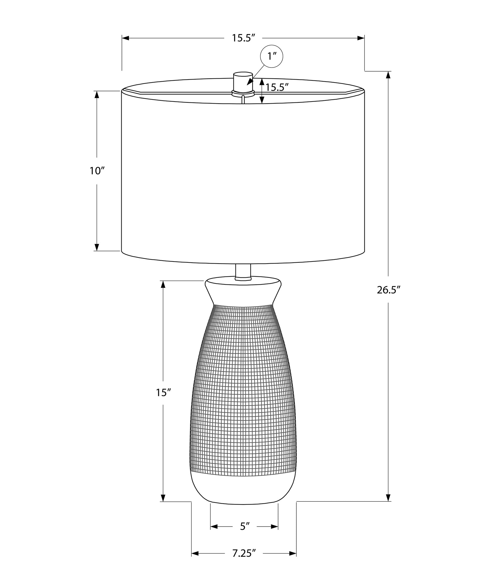 Lighting, 27"H, Table Lamp, Grey Ceramic, Grey Shade, Contemporary Grey Ceramic