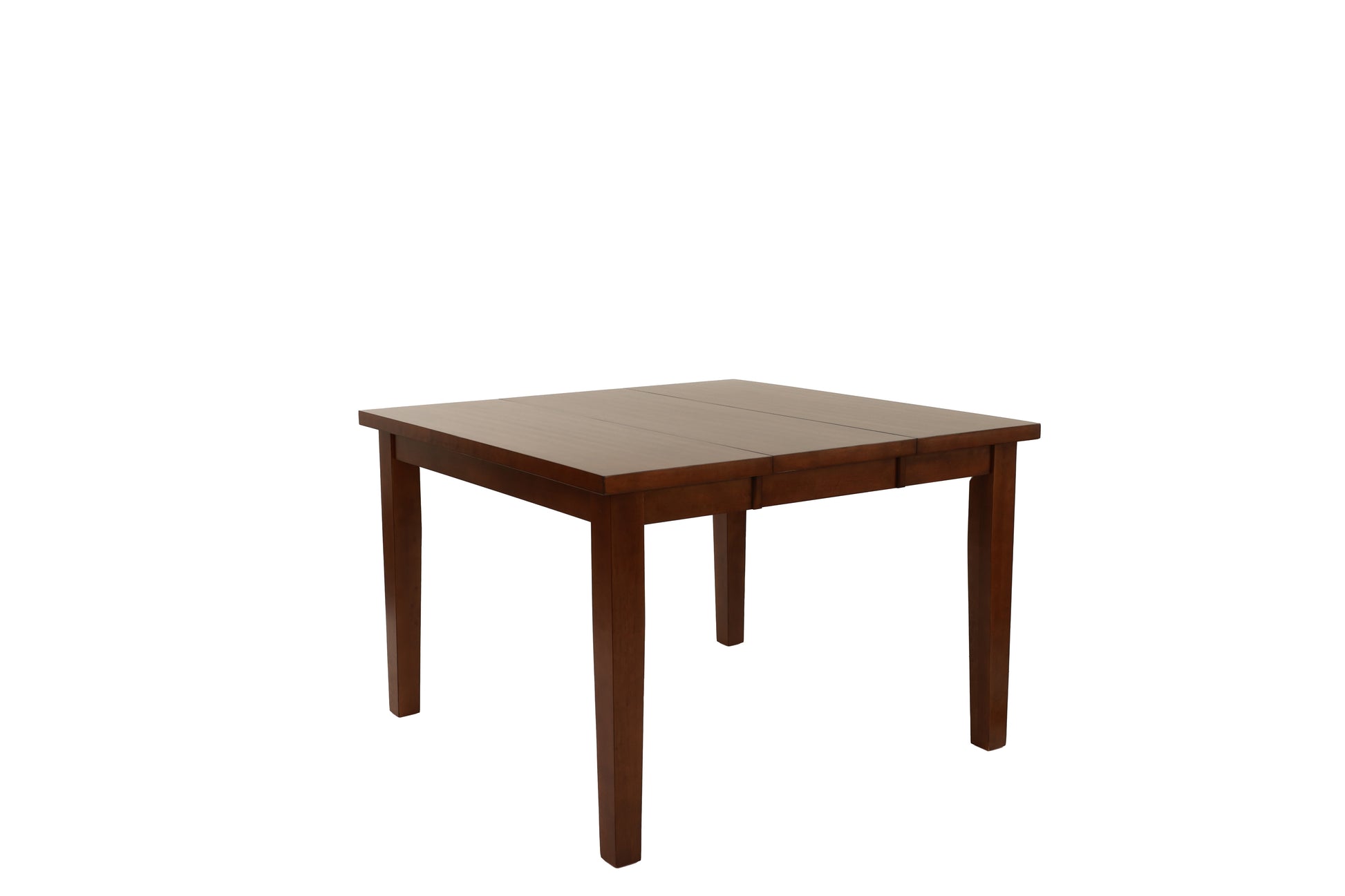 Dining Table Counter Height Dining Table W Leaf 1Pc Table Only Rubber Wood Antique Walnut Wood Finish Dining Room Furniture Walnut Dining Room Contemporary,Modern,Transitional Rubberwood Square Kitchen & Dining Tables Square Solid Wood