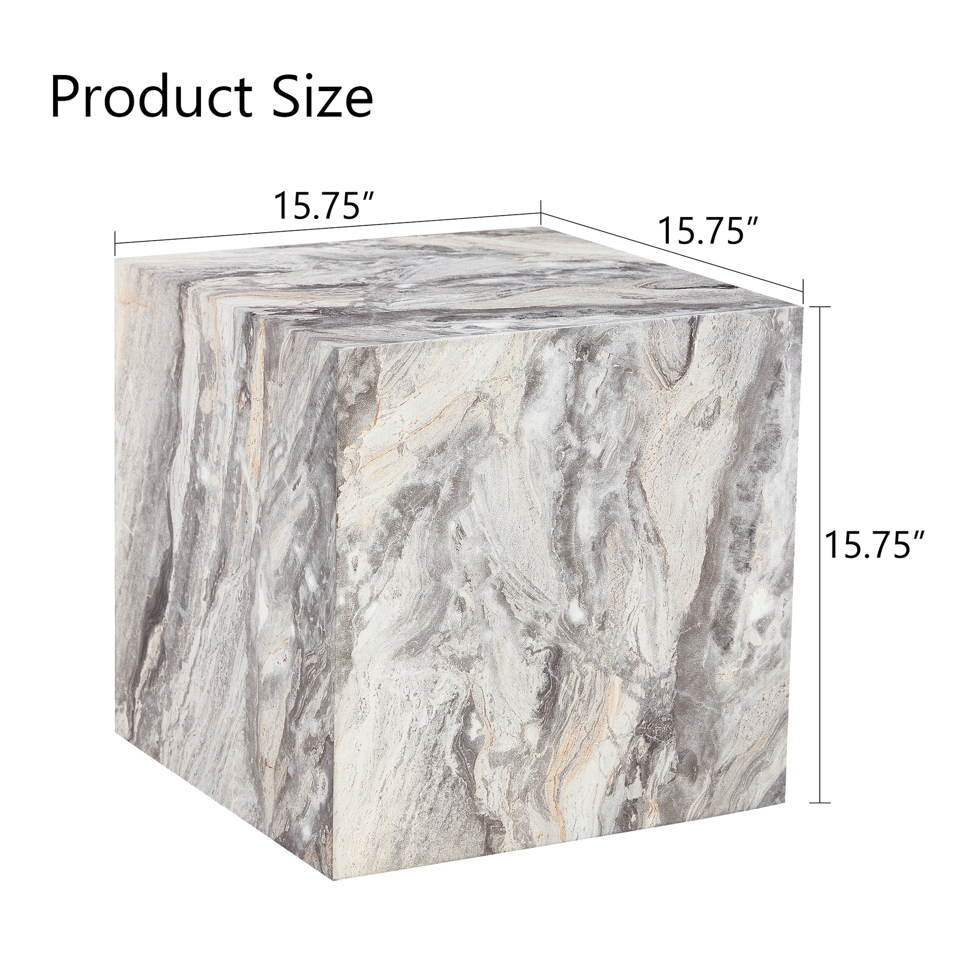 Elevate Your Living Space With This Modern Mdf Coffee Table, Which Showcases Gray Textured Patterns. It Is Characterized By Stylish Design. Grey Mdf