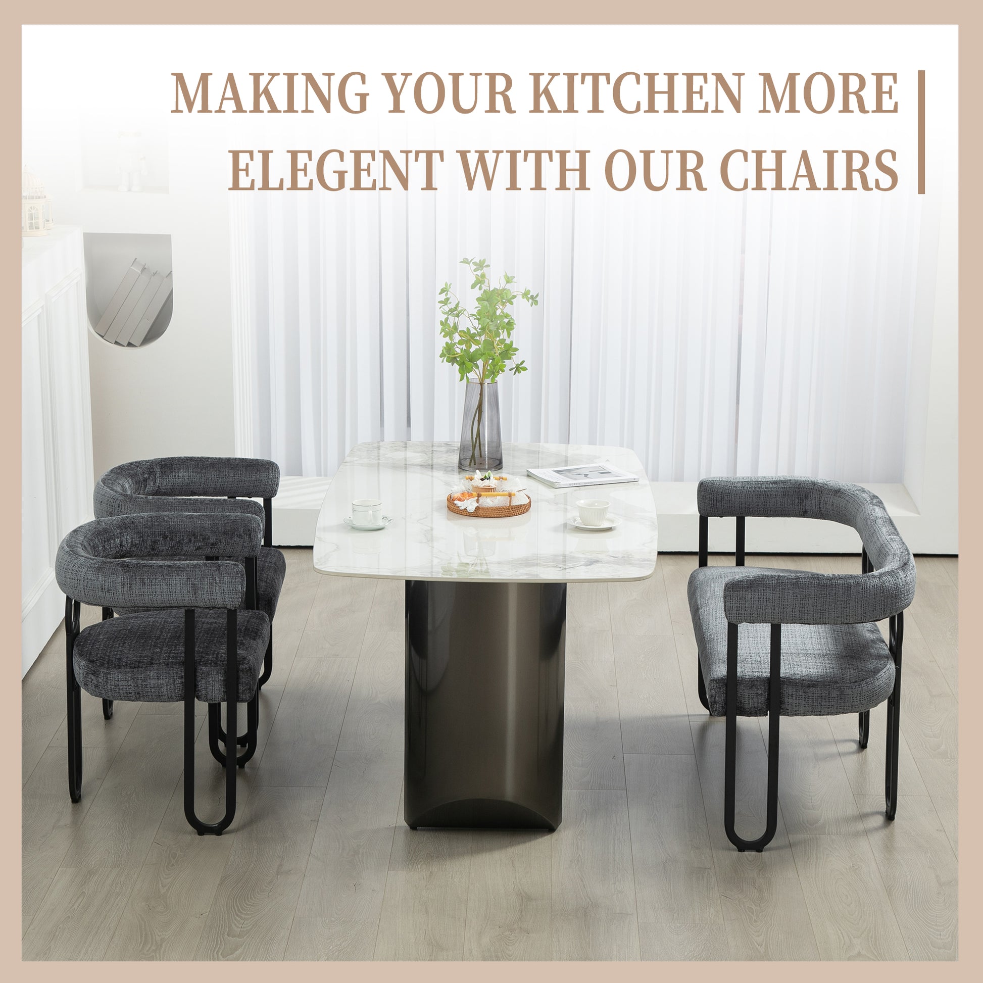 Coolmore Modern Loveseat 2 Seater Sofa Chenille Fabric Couch With Arms And Metal Legs For Living Room, Home Office, Studio Gray Chenille Gray Primary Living Space Soft Foam Chenille