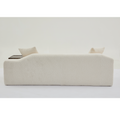 Arrived 2 Piece Boucle Cloud Sofa Set, Upholstered Sofa Set, Modern 3 Seater And 2 Seater Sofa With Mdf End Table For Living Room ,Apartment,3 2 Couch,Boucle,Beige Beige Polyester Primary Living Space Soft Tight Back Modern Square Arms Foam Upholstered 5