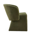 Modern Accent Chair Green Single Sofa Chair,Upholstered Side Chair Teddy Comfy Chair For Dining Room Bedroom Living Room Reception Green 1Pc Green Primary Living Space Modern Foam Teddy