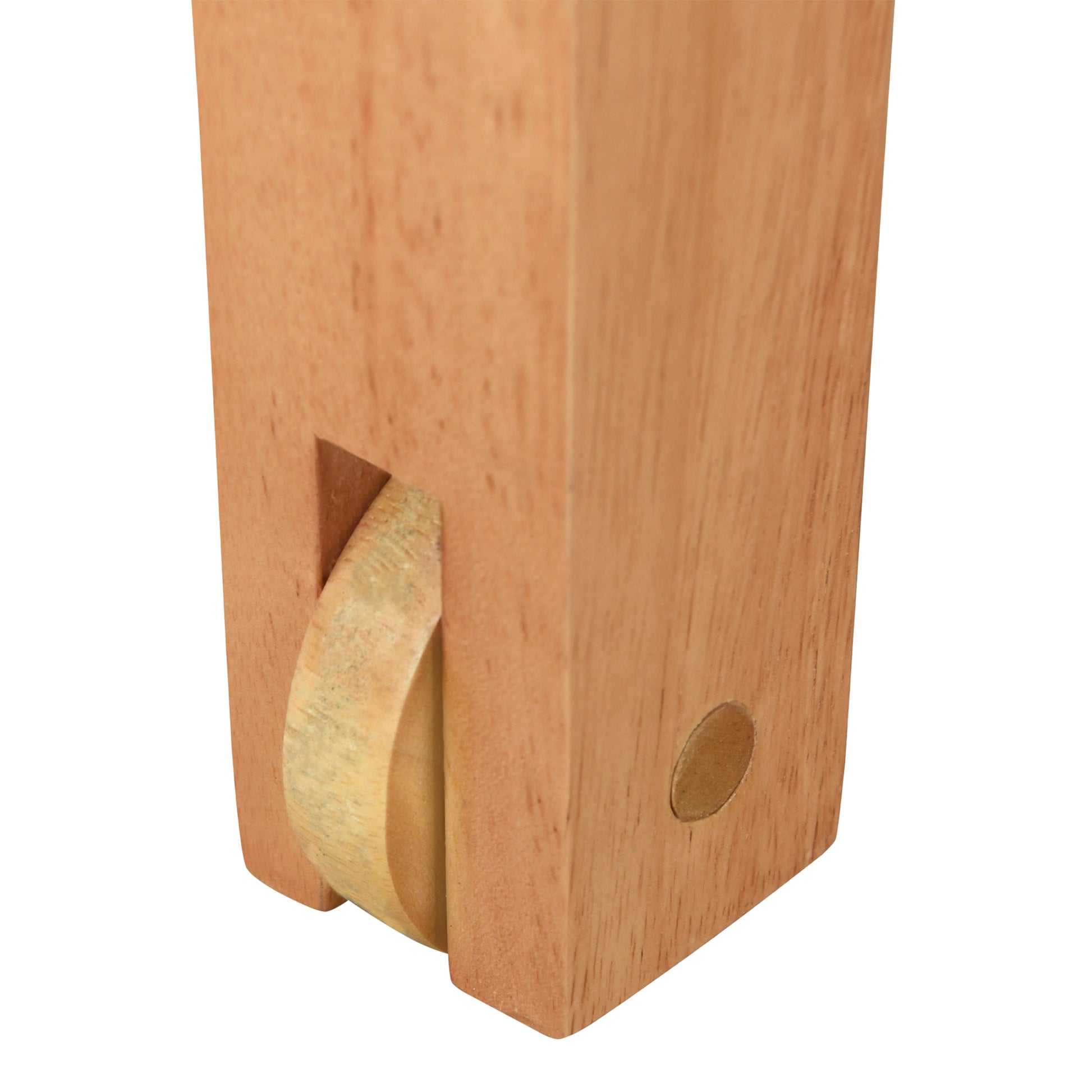 Farmhouse 65" 5 Piece Extendable Dining Table Set With Wheels Kitchen Table Set With 17.7" Pull Out Side Table And Dining Chairs For Small Places, Natural Wood Wood Natural Solid Back Wood Dining Room Solid Wood Rubberwood Rectangular Rectangular Dining