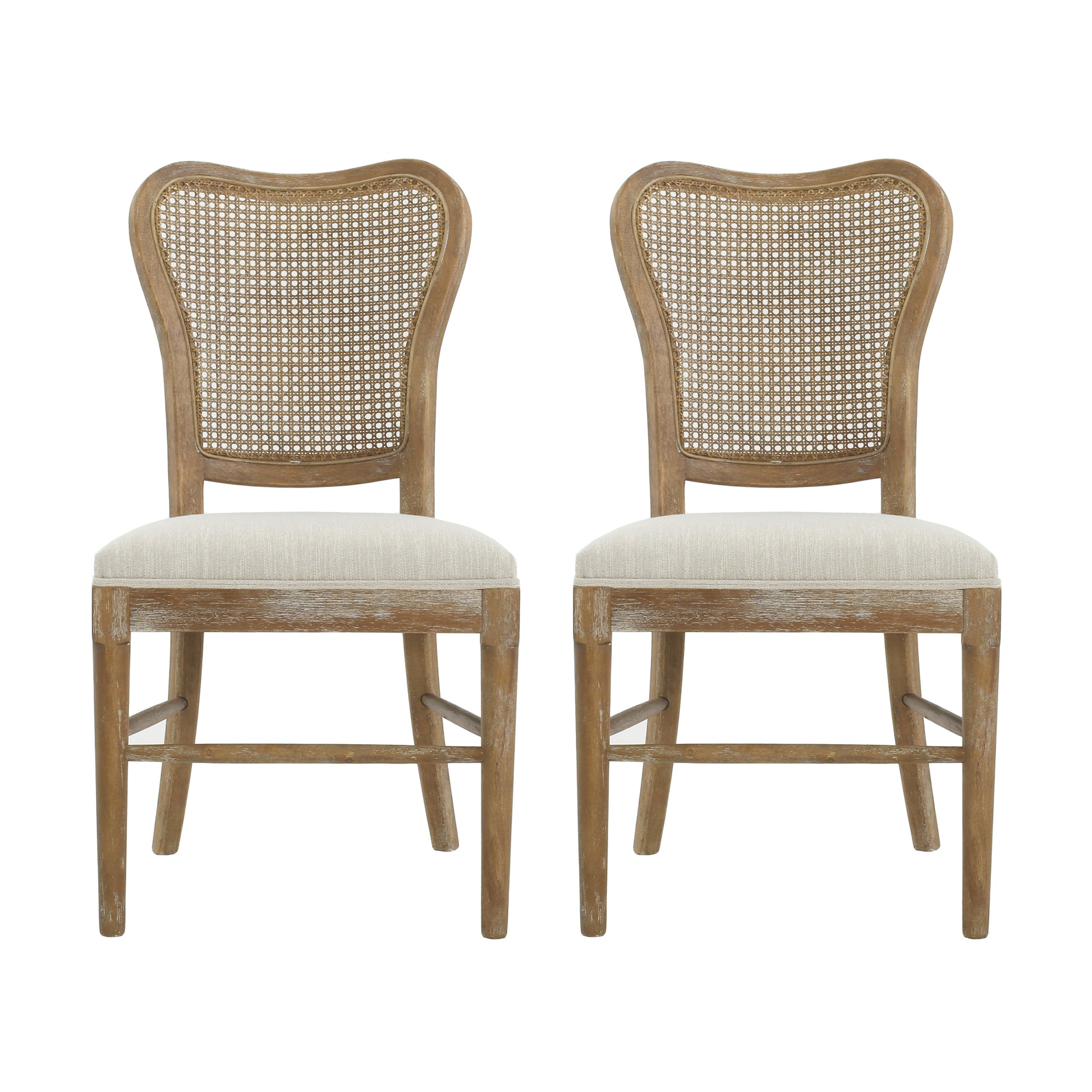 Dining Chair Set Of 2 Dark Brown Set Of 2 Fabric