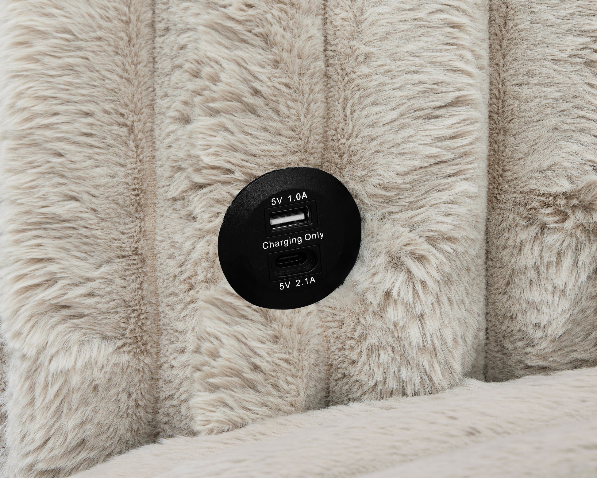 122 Inch Pull Out Couch, Rabbit Plush Fabric Sofa Bed With Usb Ports & Comfy Upholstered, Oversized U Shape Sectional Sleeper Sofa Bed With Storage Chaise, Khaki Light Brown Wood Primary Living Space Medium Duty Eucalyptus 6 Seat Khaki Polyester Soft