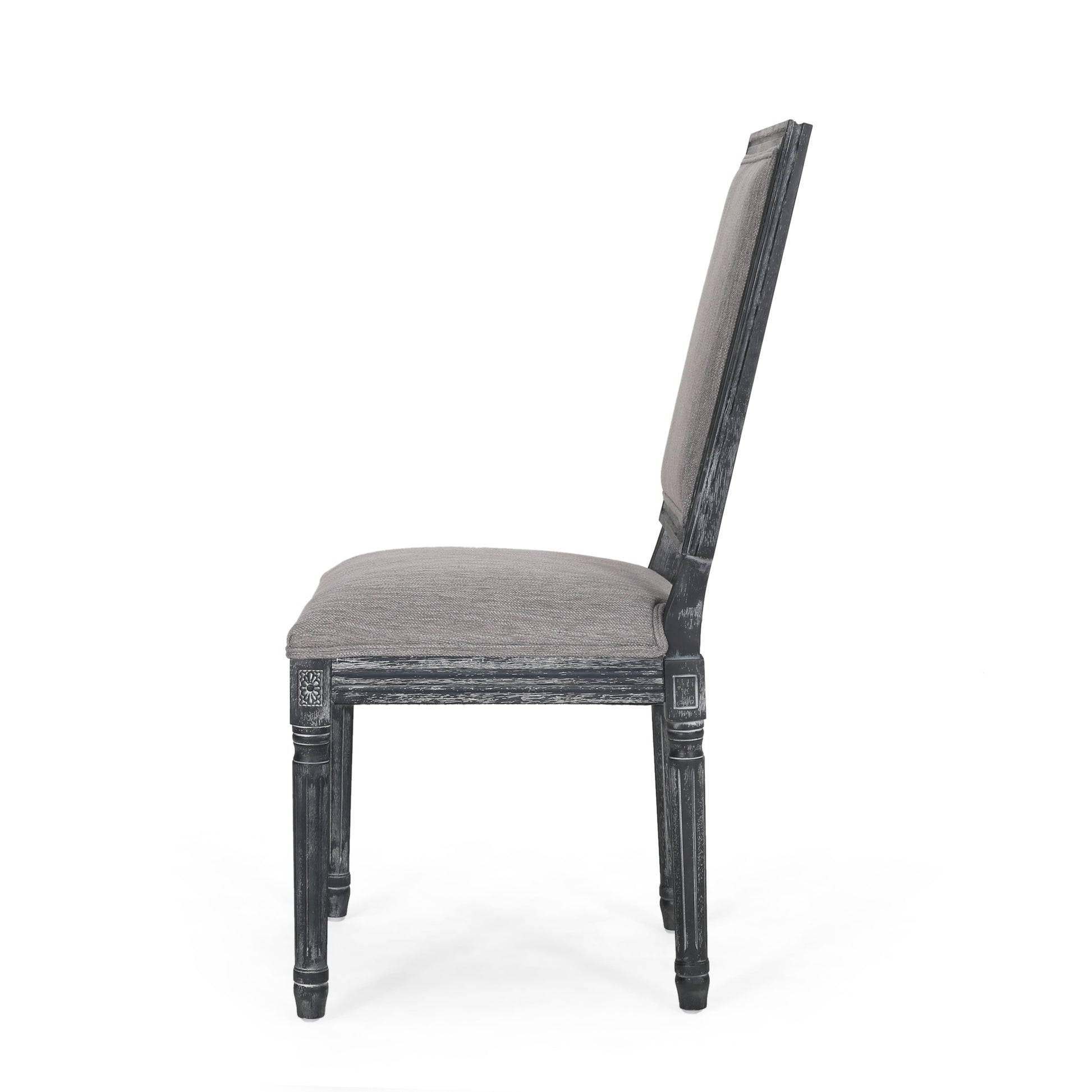 Dining Chair Grey Fabric