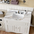 43 Inch Marble Vanity Top, Bathroom Vanity Top With Undermount Rectangular Middle Sink And 4