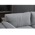 Oversized Modern 2 Piece Sofa Set Couch And Loveseat Set 2 3 Seater Sofa Set, Living Room Set, Loveseat & 3 Seater Couch For Bedroom, Gray Gray Primary Living Space Fabric 5 Seat