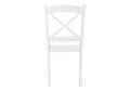 Dining Chair, Set Of 2, Side, Kitchen, Dining Room, White, Wood Legs, Transitional White Solid Wood