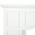 Homcom Modern Fireplace Mantel, Surround Mantels For Fireplace With Decorative Pattern Interior Width 29