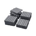 30 Pcs Interlocking Deck Tiles Striped Pattern, 12