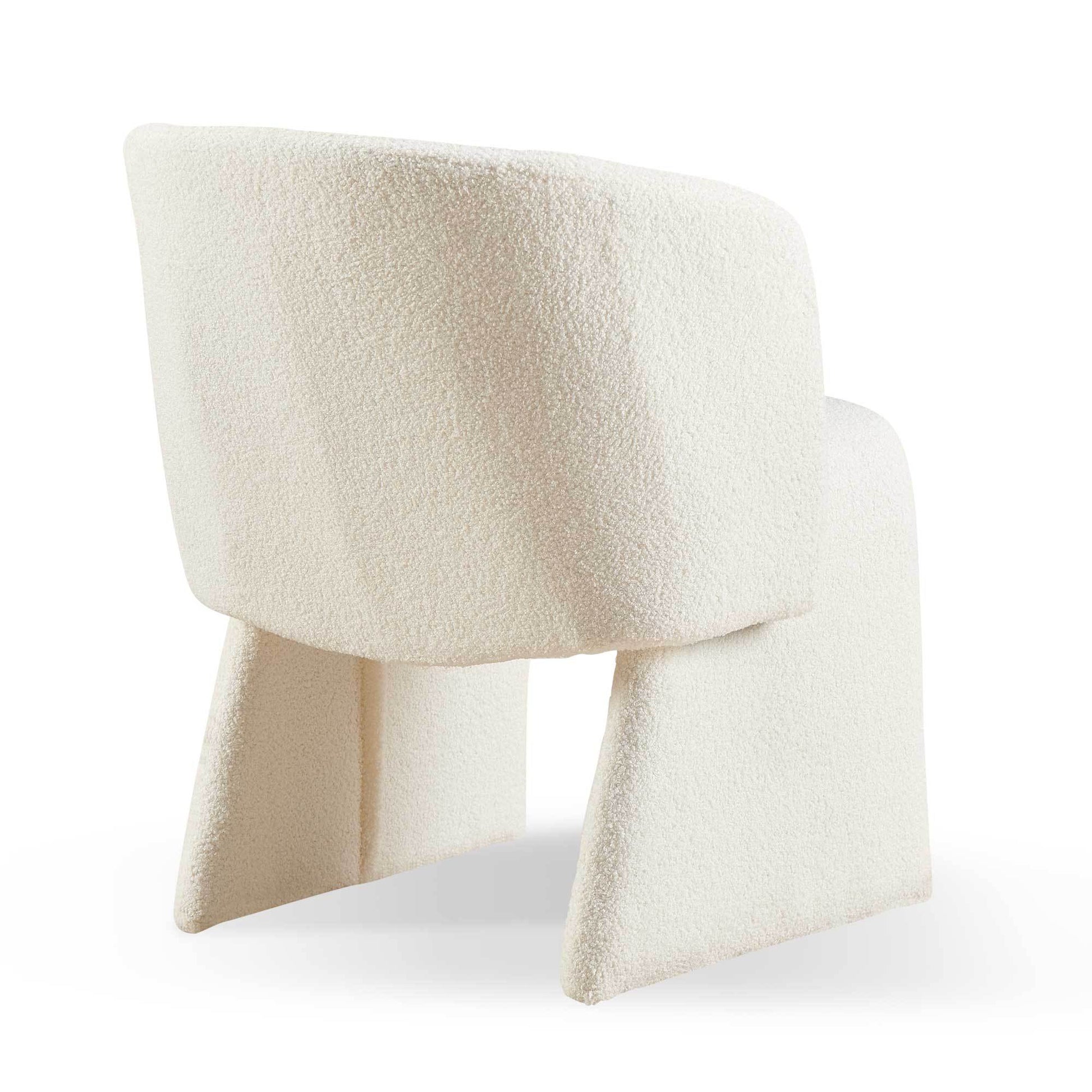 Modern Accent Chair White Single Sofa Chair,Upholstered Side Chair Teddy Comfy Reading Chair For Bedroom Living Room Reception Off White 1Pc Off White Primary Living Space Modern Teddy