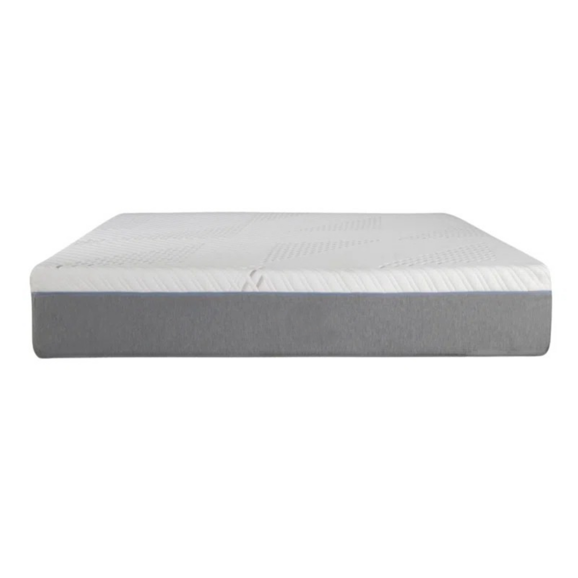 California King Size Cypress 10'' Medium Cooling Gel Memory Edge Support Pocket Spring Removable Cover Hybrid Mattress White Gray Foam Spring California King