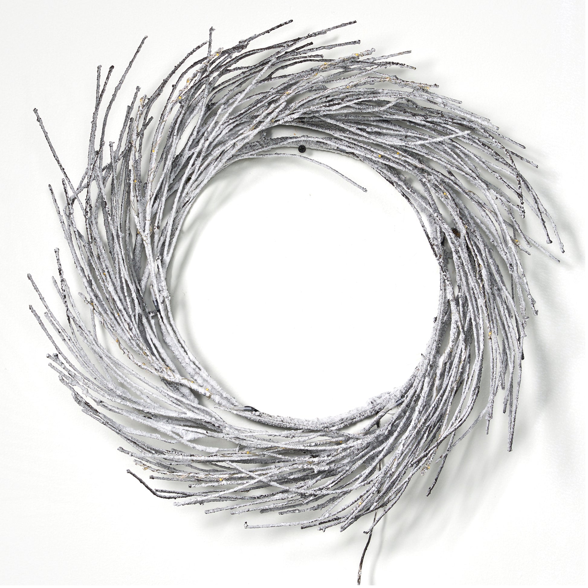 24" Paper Wreath With Led Lights Gray Iron,Paper