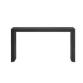 Modern Style Console Table Made Of Paulownia Solid Wood Veneer,Suitable For Foyer, Living Room, Or Entryway. Black Mdf