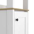 Arctic Linen Cabinet, With Four Shelves, Single Door Cabinet Multicolor 1 4 18 To 23 In 36 To 59 In Bathroom Freestanding Contemporary 10 15 Inches Melamine Engineered Wood