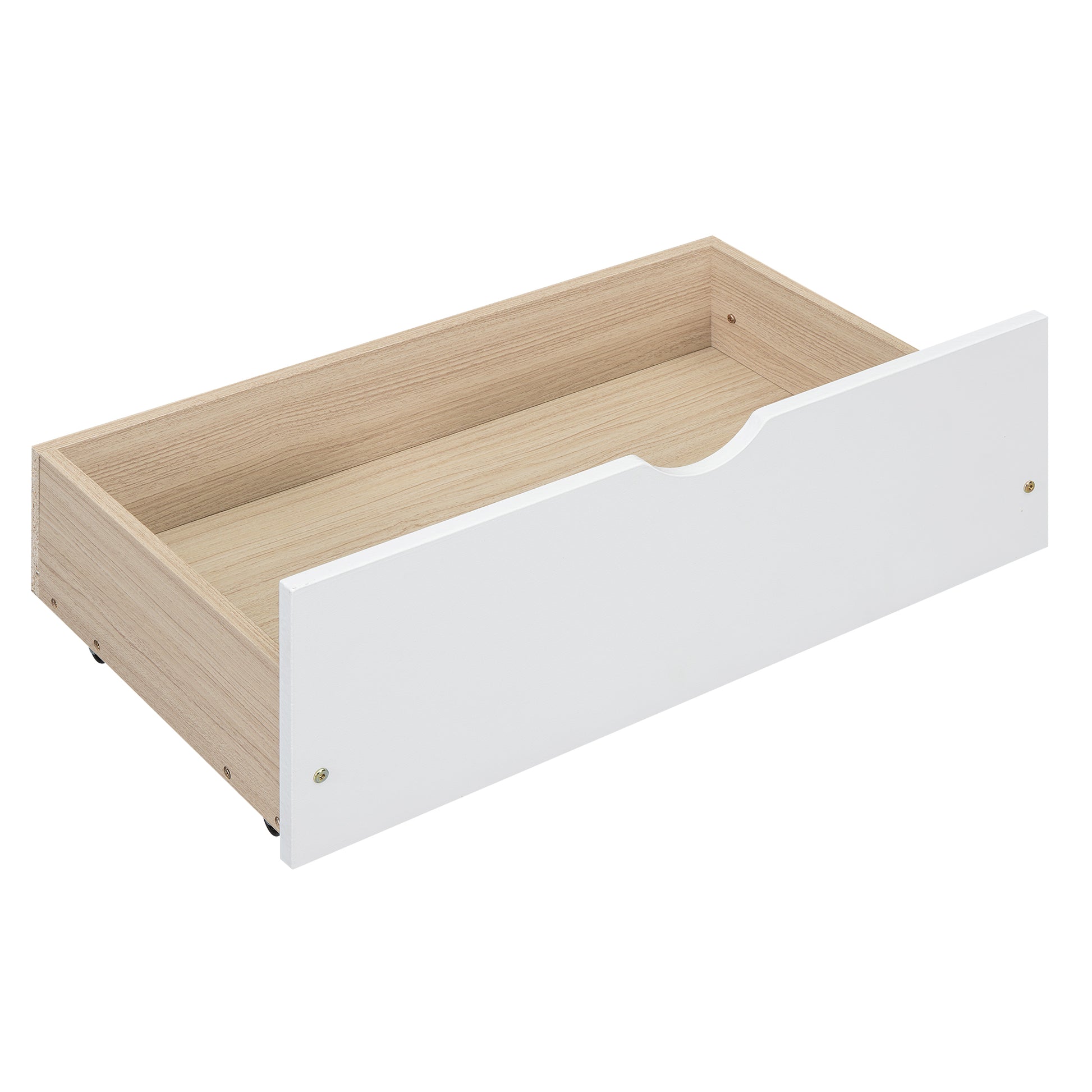 Queen Size Platform Bed With Storage Headboard And 2 Drawers, White Box Spring Not Required Queen White Wood Bedroom Bed Frame Solid Wood Mdf