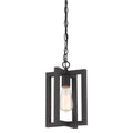 1 Light Living Room Steel Lantern Dimmable Farmhouse Pendant Ul Certified Black Ceiling Lights Steel Metal