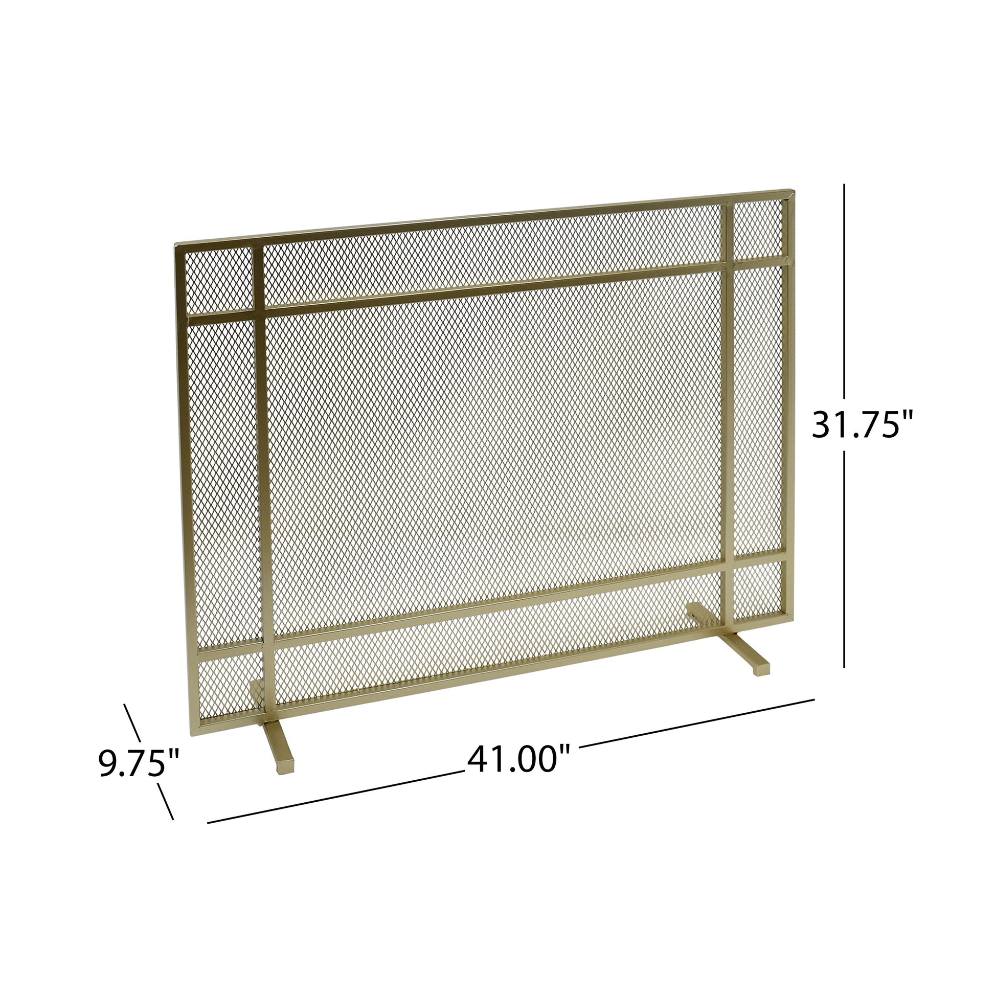 Fire Screen Gold Iron