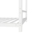 Metal Twin Over Twin Bunk Bed Heavy Duty Sturdy Metal Noise Reduced Safety Guardrail No Box Spring Needed,White Twin White Metal Metal
