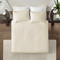 Reversible Quilt Set Cream Twin Twin Xl Cream Cotton
